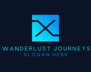 Designer - Cyber Tech Web Letter X logo design