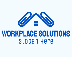 Office House Clip logo design