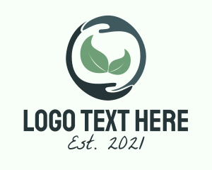 Hand - Environment Nature Protection logo design