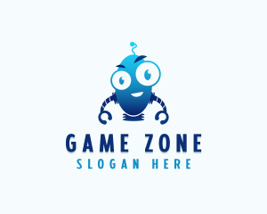 Cute Robot Gaming logo design