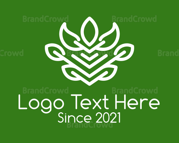 Organic Herb Plant Logo