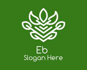 Organic Herb Plant  Logo