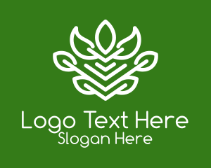 Organic Herb Plant  Logo