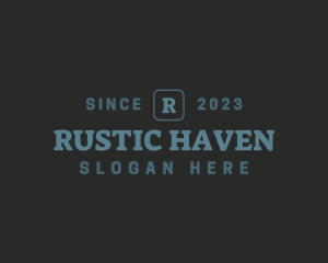 Retro Rustic Apparel logo design