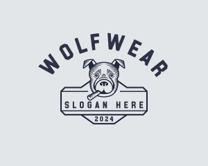 Pet - Dog Cigar Smoking logo design