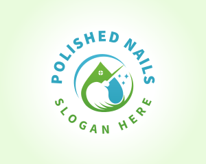 Mop Cleaning Disinfection logo design