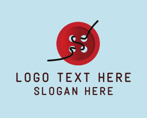 Red - Red Button Sewing logo design