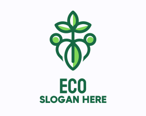 Farm - Green Plant Organization logo design