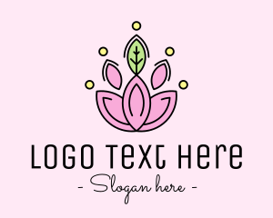 Blossom - Minimalist Lotus Flower logo design