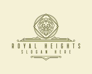 Royal Lion Crest  logo design