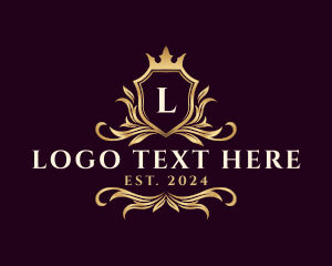 Elegant - Crown Ornamental Crest logo design