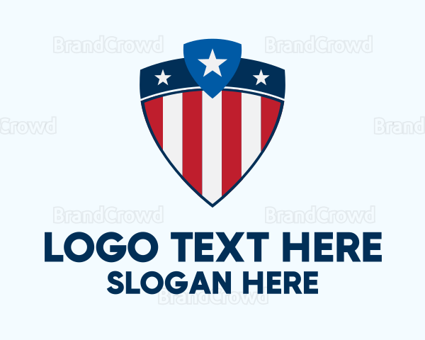 Stars & Stripes Shield Logo