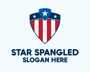 Stars & Stripes Shield logo design