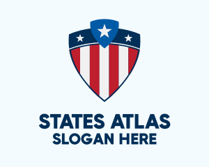 Stars & Stripes Shield logo design