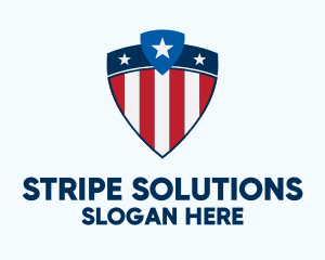 Stars & Stripes Shield logo design