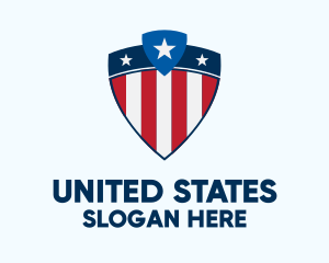 Stars & Stripes Shield logo design