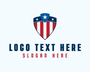 Stars & Stripes Shield logo design