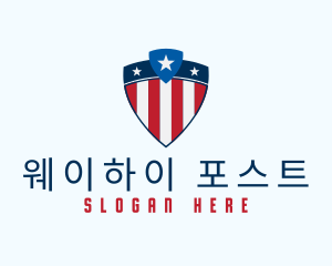 Stars & Stripes Shield logo design