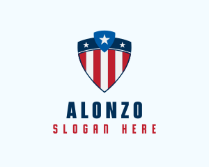 Stars & Stripes Shield logo design