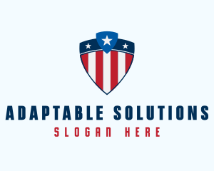 Stars & Stripes Shield logo design