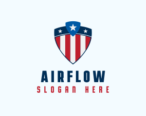 Stars & Stripes Shield logo design