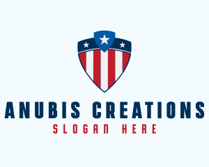 Stars & Stripes Shield logo design