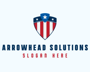 Stars & Stripes Shield logo design