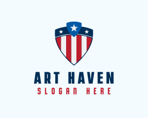 Stars & Stripes Shield logo design