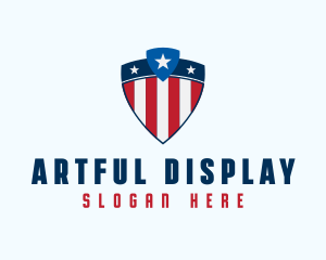 Stars & Stripes Shield logo design