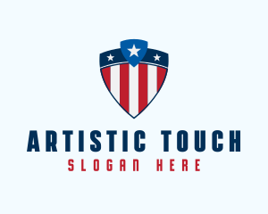 Stars & Stripes Shield logo design