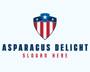 Stars & Stripes Shield logo design