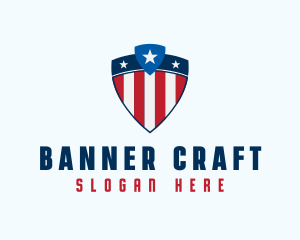 Stars & Stripes Shield logo design