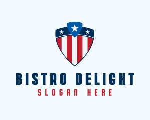 Stars & Stripes Shield logo design