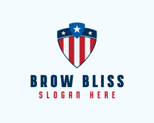 Stars & Stripes Shield logo design