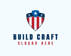 Stars & Stripes Shield logo design