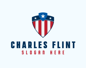 Stars & Stripes Shield logo design