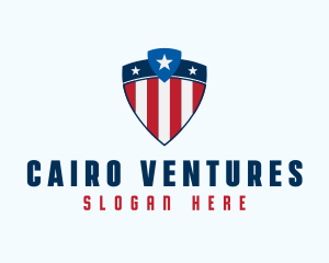 Stars & Stripes Shield logo design