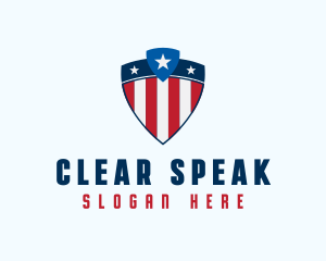 Stars & Stripes Shield logo design