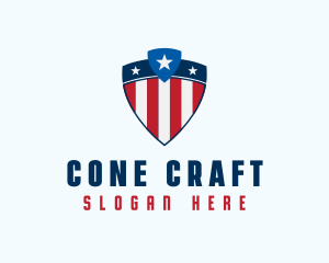 Stars & Stripes Shield logo design