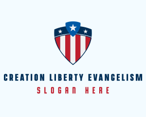 Stars & Stripes Shield logo design