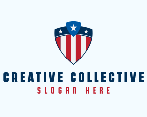 Stars & Stripes Shield logo design