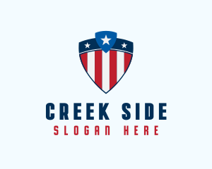 Stars & Stripes Shield logo design