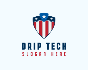 Stars & Stripes Shield logo design