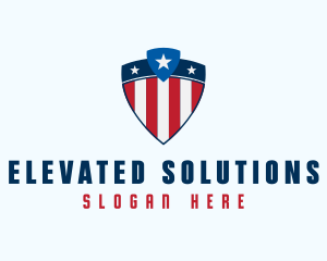 Stars & Stripes Shield logo design