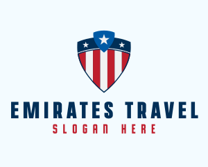 Stars & Stripes Shield logo design