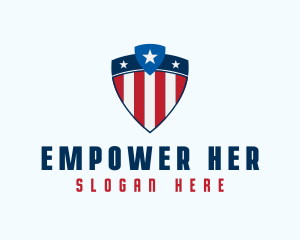 Stars & Stripes Shield logo design