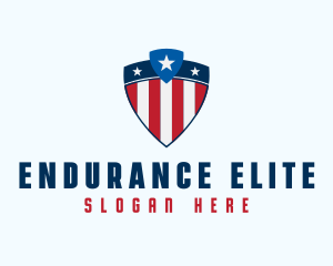 Stars & Stripes Shield logo design