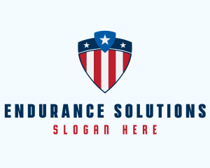 Stars & Stripes Shield logo design