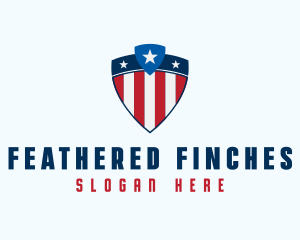 Stars & Stripes Shield logo design