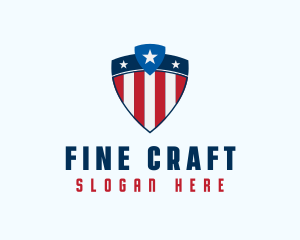 Stars & Stripes Shield logo design